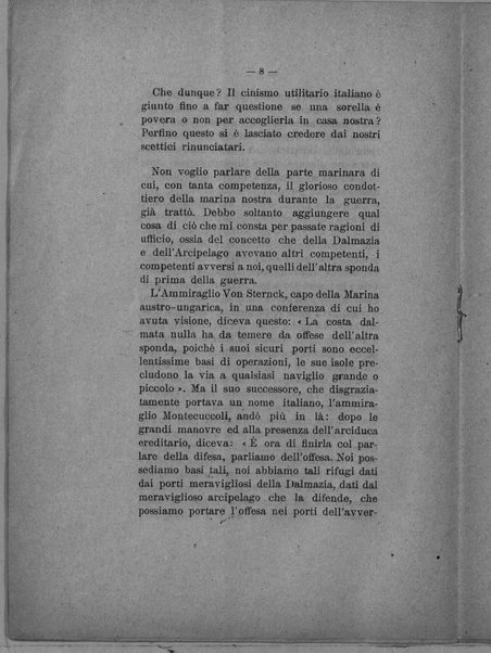 Il trattato di Rapallo. Discorso del senatore V. Zupelli pronunciato nella tornata del 16 dicembre 1920